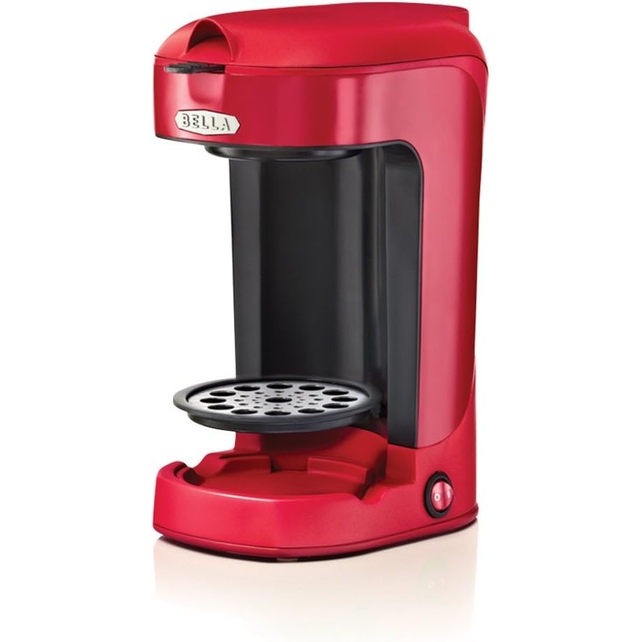 image:imageBELLA 14436 One Scoop One Cup Coffee Maker Black and Stainless Steel 197lbsRed