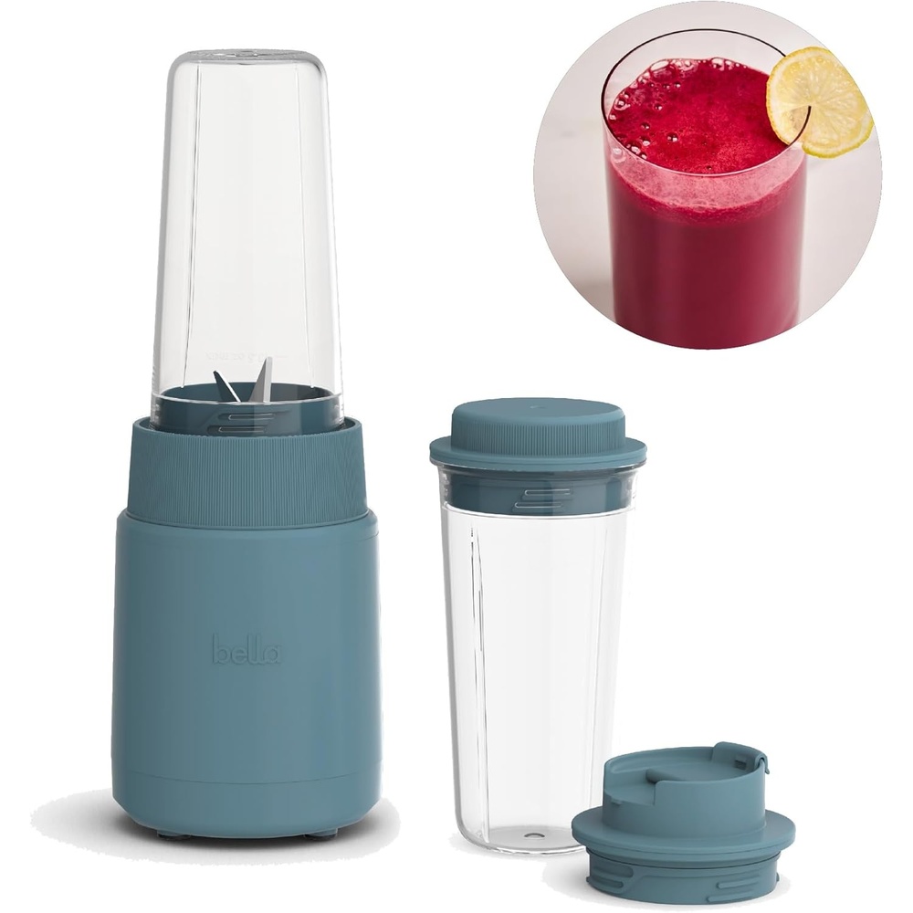 image:imagebella 6 Pcs Portable Rocket Blender Juicer amp Smoothie Maker Press amp Twist Design EverGood amp BPA Free Dishwasher Safe Parts 4 Tip Stainless Steel Blade Cord Wrap 240 Watt Motor SurfSurf
