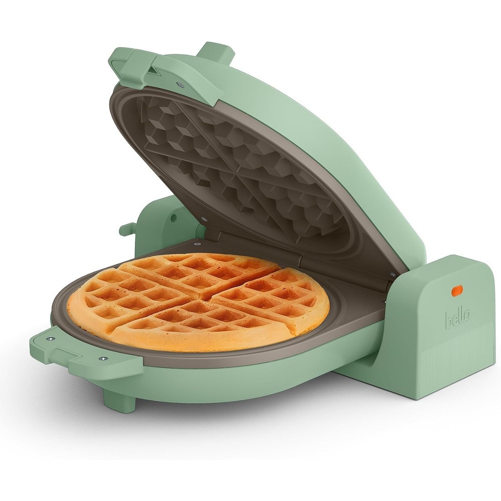 image:imagebella FlipnStore Waffle Maker EverGood Ceramic Nonstick Coating Fitsanywhere Kitchenware Power Indicator Light amp Touch Handle 7 Wide amp 1 Deep Plates 1000 Watt SurfSeaglass