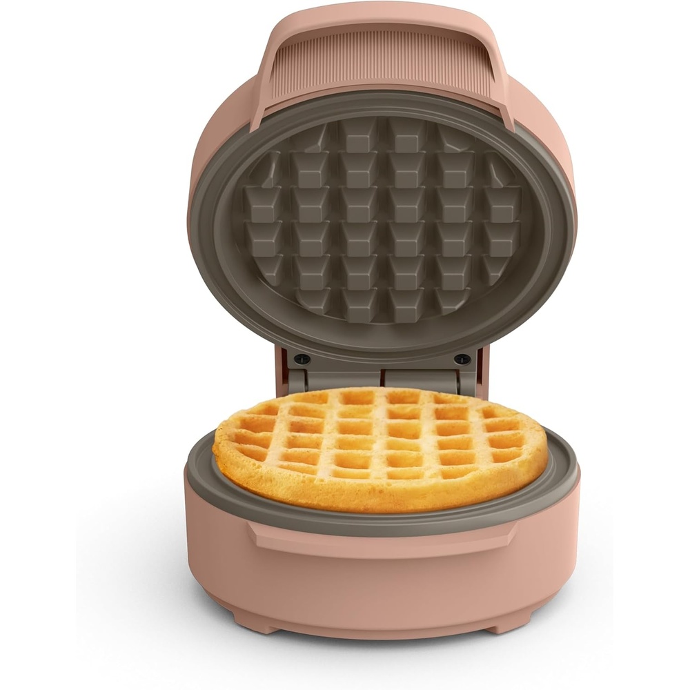 image:imagebella SnacknStore Mini Waffle Maker EverGood Ceramic Nonstick Coating Cord Wrap Ready Indicator Light amp Cool Touch Handles Stackable Design amp Customizable Plates 400 Watt BlossomBlossom
