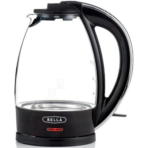 BELLA 7-Cup German Schott Glass Electric Kettle with 360 Removable Base