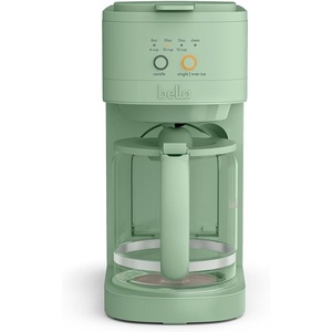 BELLA VersaBrew 2-in1 Coffee Maker, K-Cup compatible, Brew 3 Sizes Carafes & Single Serve Cups, Dishwasher Safe Reusable Filter & Filter Holder, Iced Coffee Function, 60oz Tank, Plum(Seaglass)