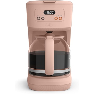 bella 12 Cup Programmable Coffee Maker, Reusable Dishwasher Safe Accessories, Easy LCD display, Auto Shutoff, 900 watt, Blossom(Blossom)
