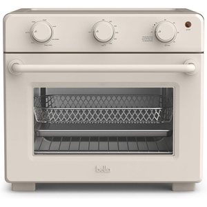 bella Air Fry Toaster Oven, 7 Preset Cooking Options, Dishwasher-Safe EverGood Coated Trays Included, 60-Minute Auto Shutoff w Audible Timer, Power Indicator Light, 1700 Watt, Oatmilk(Oatmilk)