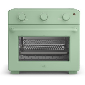 bella Air Fry Toaster Oven, 7 Preset Cooking Options, Dishwasher-Safe EverGood Coated Trays Included, 60-Minute Auto Shutoff w Audible Timer, Power Indicator Light, 1700 Watt, Oatmilk(Seaglass)