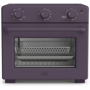 bella Air Fry Toaster Oven, 7 Preset Cooking Options, Dishwasher-Safe EverGood Coated Trays Included, 60-Minute Auto Shutoff w Audible Timer, Power Indicator Light, 1700 Watt, Oatmilk(Plum)