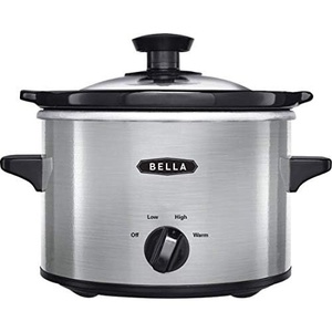 BELLA 1.5 Qt Quart Slow Cooker Crock, Model WJ-1500, Stainless Steel