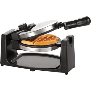bella Classic Rotating Belgian Waffle Maker with Nonstick Plates, Removable Drip Tray, Adjustable Browning Control and Cool Touch Handles, Stainless Steel(Polished Stainless Steel)